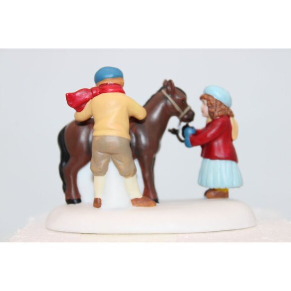 Dept 56 New England Village - A Christmas Pony - Picture 3 of 5